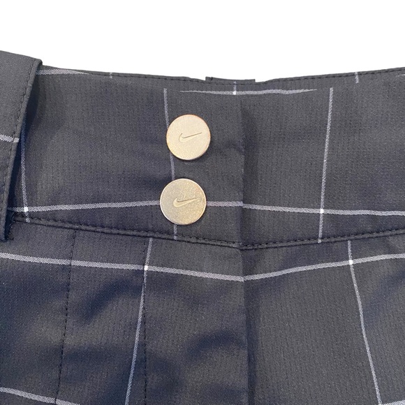 Nike Black Checkered Dri-Fit Golf Shorts 0 - Picture 2 of 10